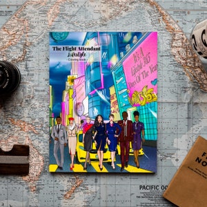FLIGHT ATTENDANT Lifestyle Coloring Book