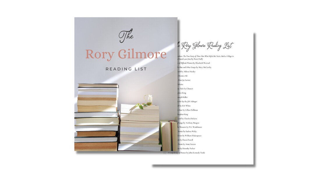 The Rory Gilmore Reading List Printable PDF Book Tracker | Etsy
