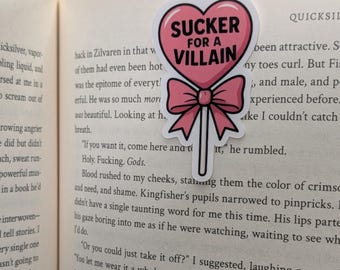 Sucker For A Villain Magnetic Bookmark, Romantasy Bookmark