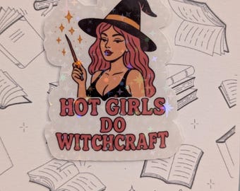 Hot Girls Do Witchcraft Magnetic Bookmark , Witch Bookmark