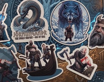 God Of War Stickers, God Of War Sticker Pack
