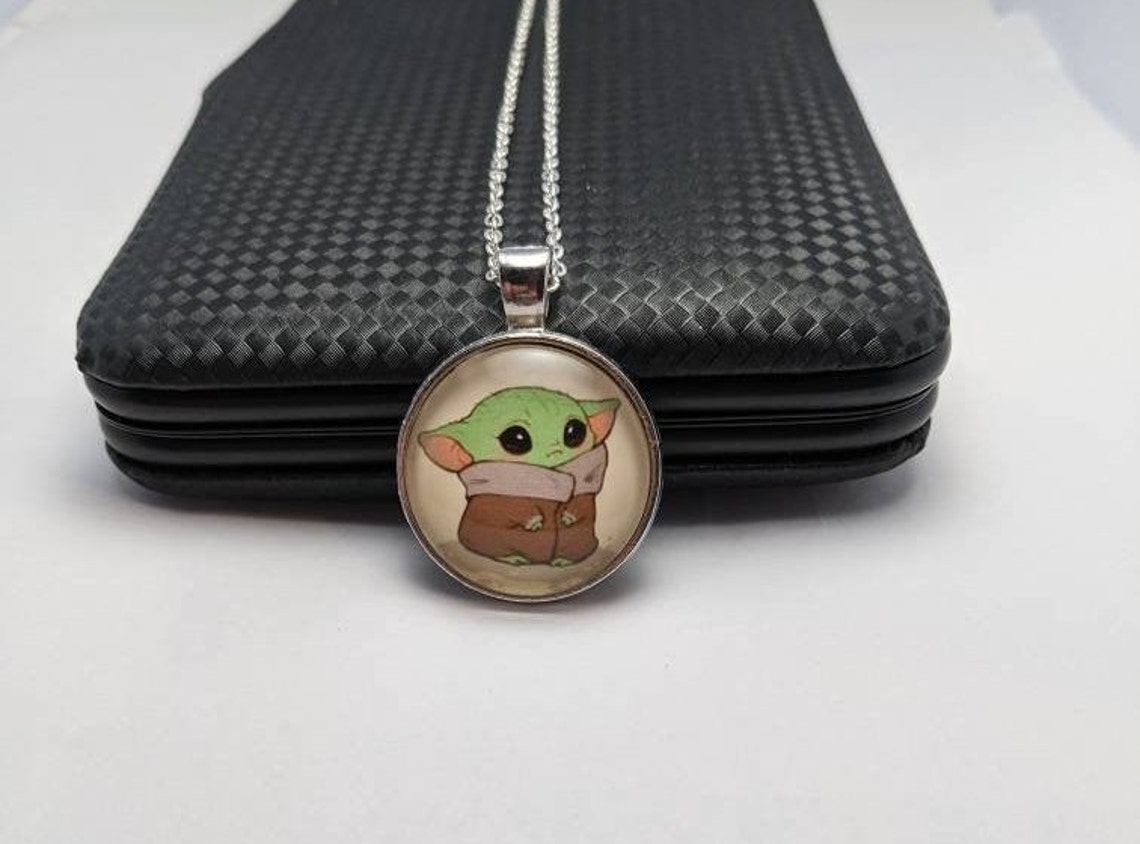 Baby Yoda Pendant Necklace Etsy