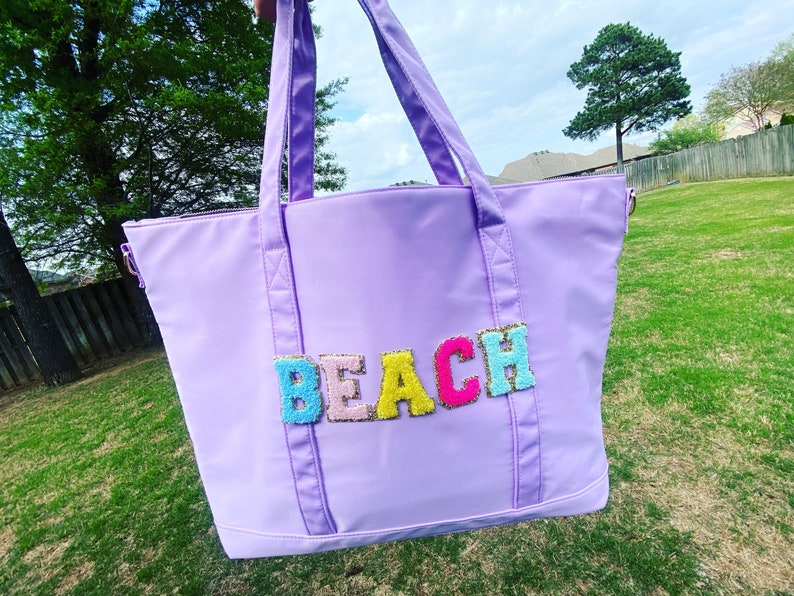 Varsity Letter Duffle Bag Chenille Patch Backpack Letter Etsy