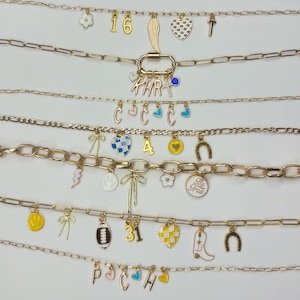 Collar con dijes de mamá de béisbol, collar con dijes de mamá de fútbol, collar con dijes de softbol, dijes de clip, dijes de baloncesto, collar de mamá deportista