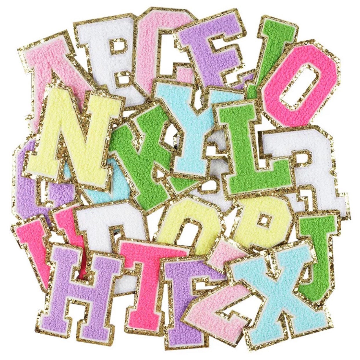 Adhesive Letter Patches Varsity Letter Patches Chenille Etsy Canada