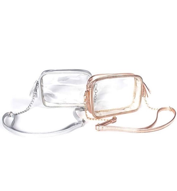 Amazon.com: EIMMBD Clear Purse for Women - Clear Purse Stadium Approved,  Clear Crossbody Bag for Sports Stadium Concert Party Beach (Beige) : Sports  & Outdoors