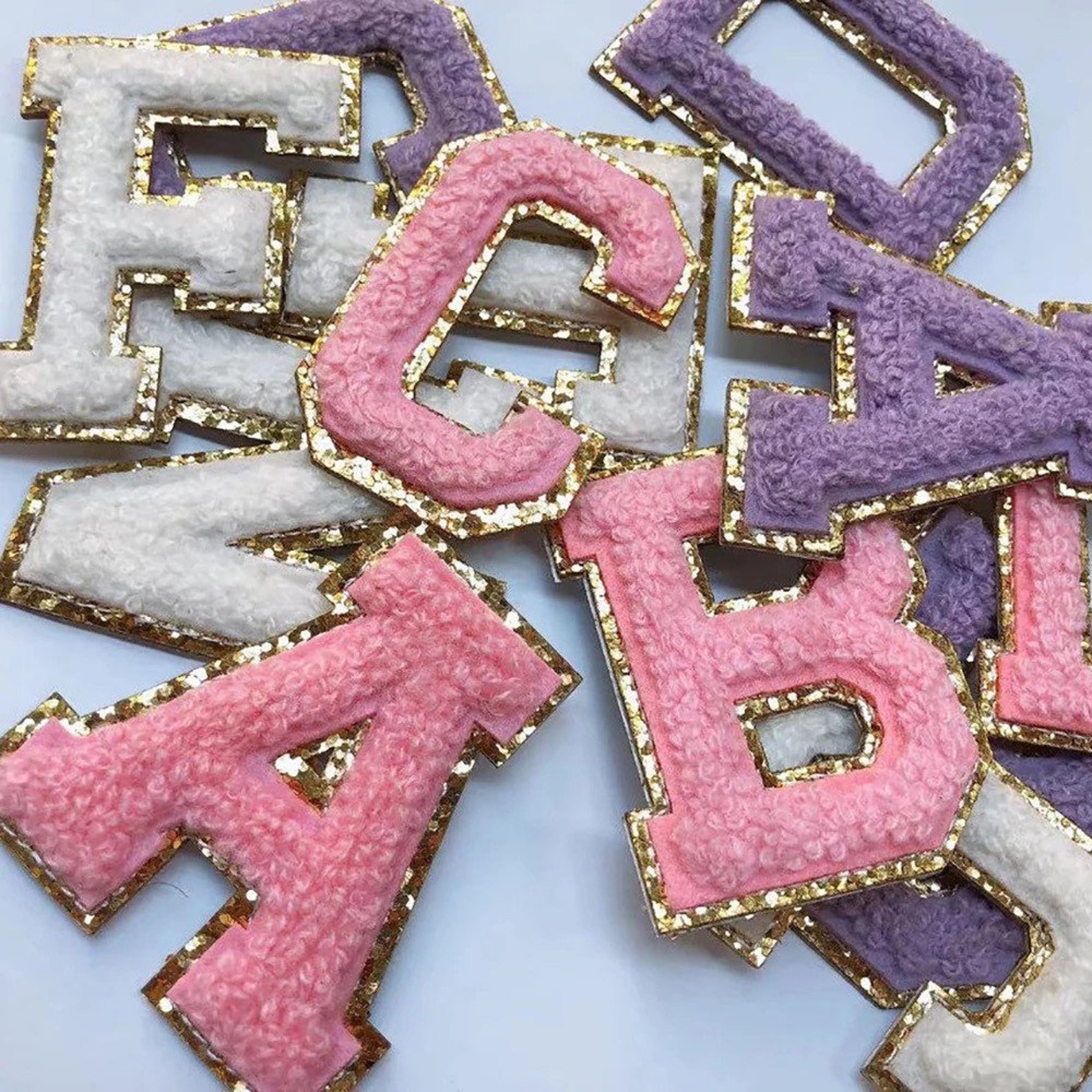 Adhesive Letter Patches Varsity Letter Patches Chenille Etsy