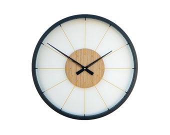 Wall clock with 20 inch unusual color, original and unique gift, bicycle wheel, gift,
