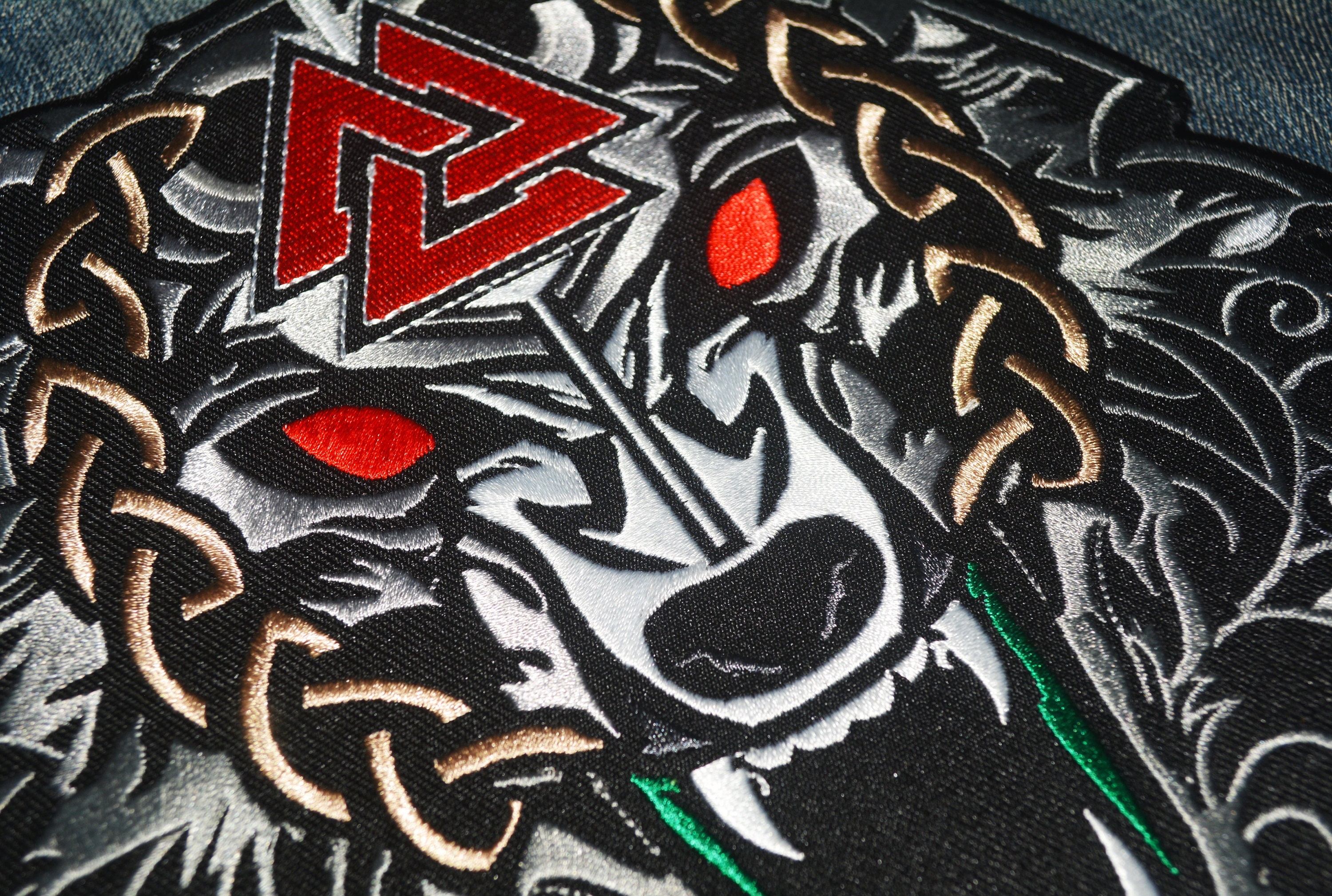 Viking Wolf of Odin Large Embroidered Back Patch - Etsy