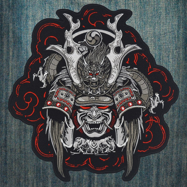 Samurai Back Patch Vest Back Patch - Etsy