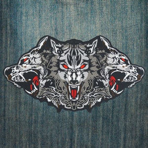 Cerberus Large Embroidered Back Patch