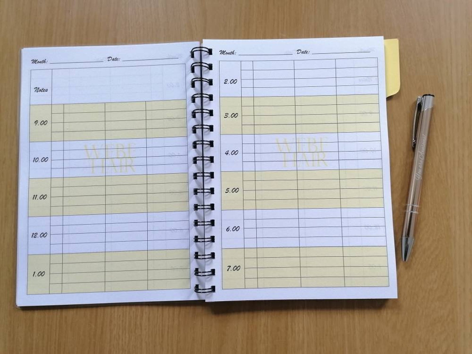 Personalised Salon Appointment Book Hair and Beauty Booking - Etsy UK