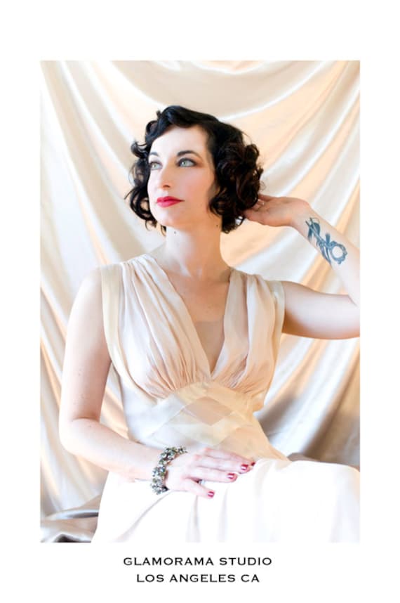 1940s Vintage Lingerie Robe Heavenly Silk Lingeri… - image 2