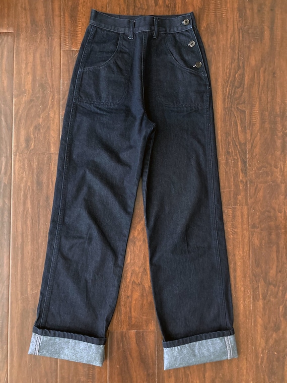 2000's Vintage-inspired 1950s Button Jeans Freddie