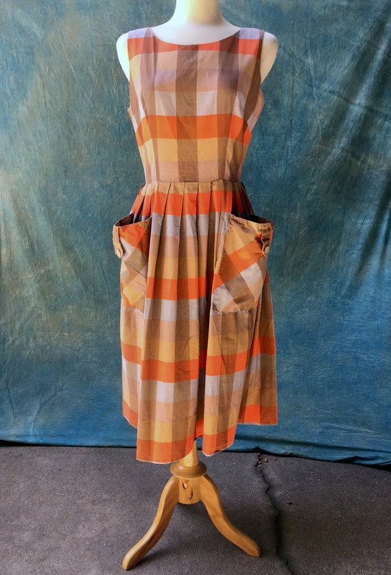 50's Vintage gingham Sun dress