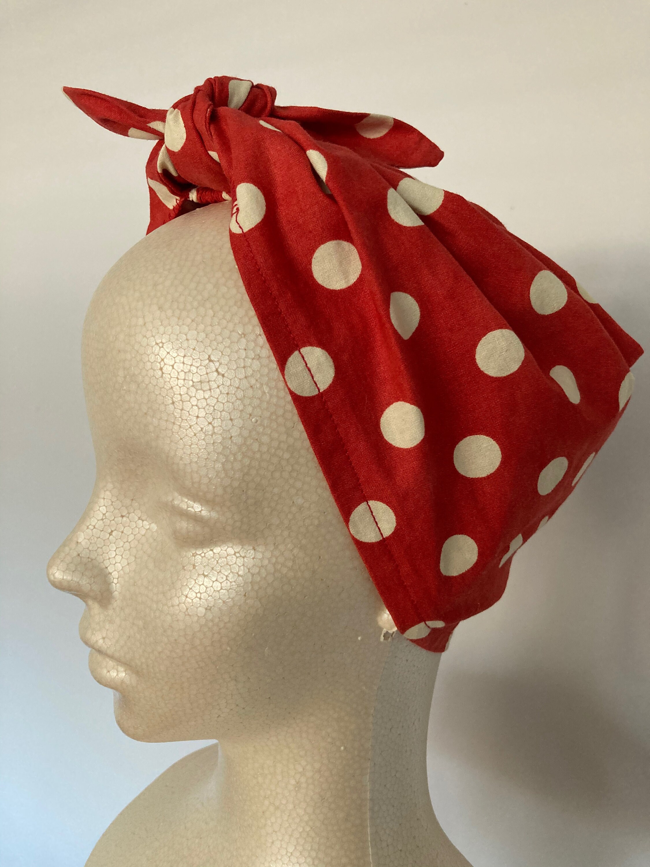 Head Wrap Rosie the riveter made by MyBabyJo Red Etsy