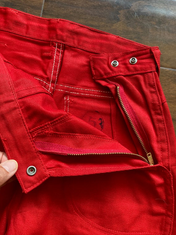 1950s Vintage  Woman Jeans  red denim  from "Blue… - image 3