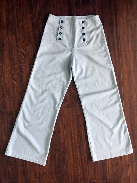 1970s Sailor women pants soft cotton
