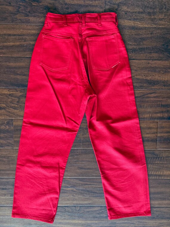 1950s Vintage  Woman Jeans  red denim  from "Blue… - image 5