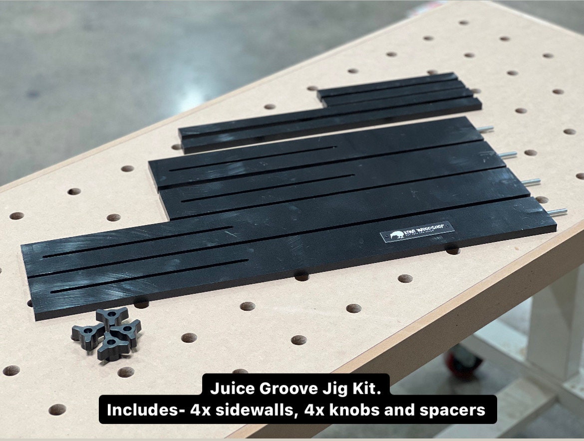 HDPE Juice Groove Jig, Woodworking Jig, Cutting Board Template Jig. 