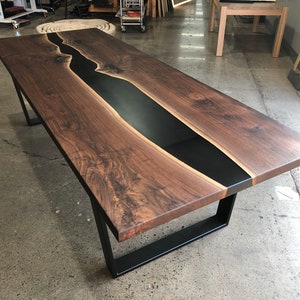 Custom | Made to order | Live Edge Table | Walnut | Modern | Table | Sale | Epoxy | Resin | Wood | Rustic | furniture | Decor