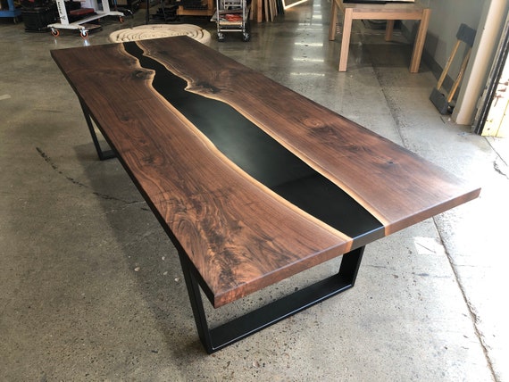 Custom epoxy dining table, Epoxy table, Dining room table, Custom epoxy  river table, Meeting table, Wooden dining table