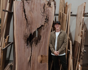 Custom Live Edge Wood Table | Walnut, Oak, Epoxy Resin
