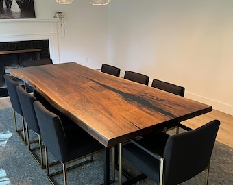 Live Edge | Custom | Made to order | FREE QUOTE | Dining table | Furniture | Modern table | Walnut | Oak | Maple | Decor | Kitchen Table