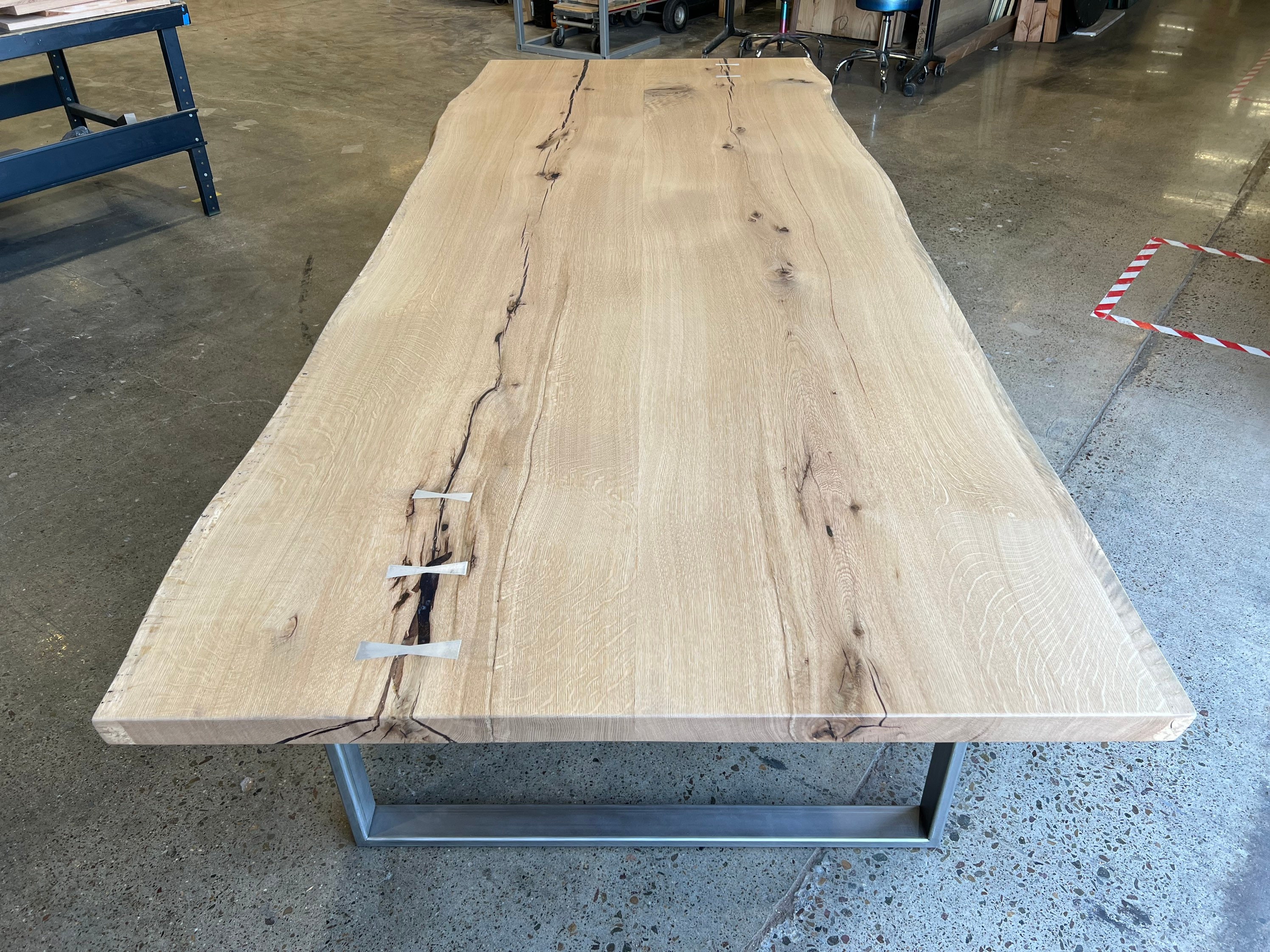 Custom Solid Oak Dining Table, Modern Farmhouse Furniture - Etsy