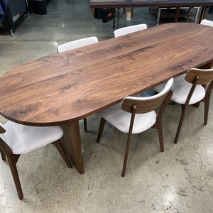 Custom Solid Wood Dining Table | Oval Design, Free Quote - Etsy
