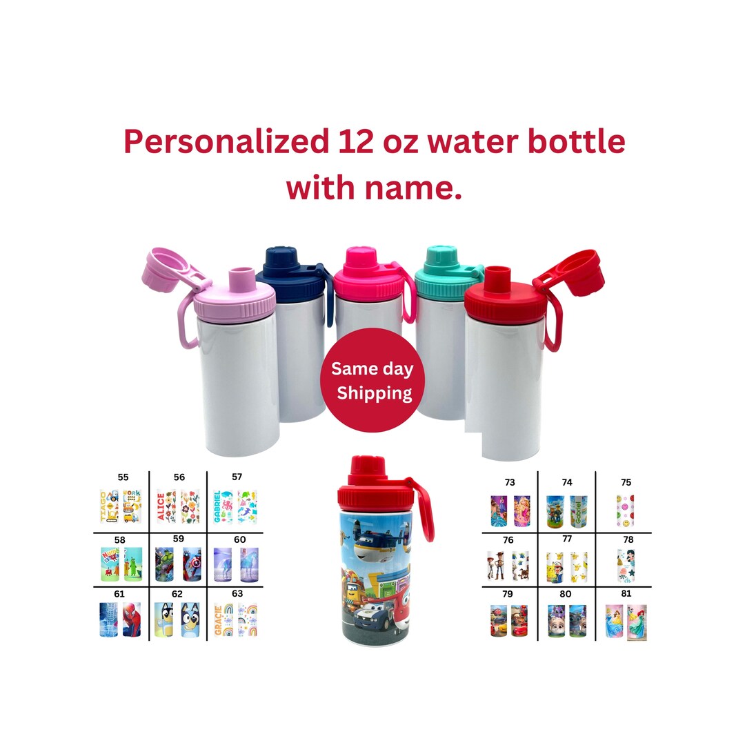 Bouteille D'eau Personnalisée Pour Enfants Avec Paille - 591