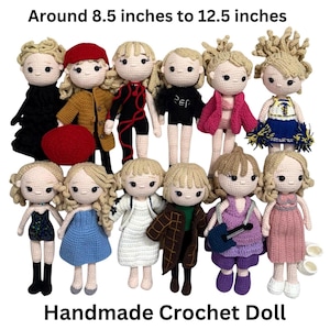 Doll Crochet, Pop Star Crochet Doll. Perfect Gift for her.