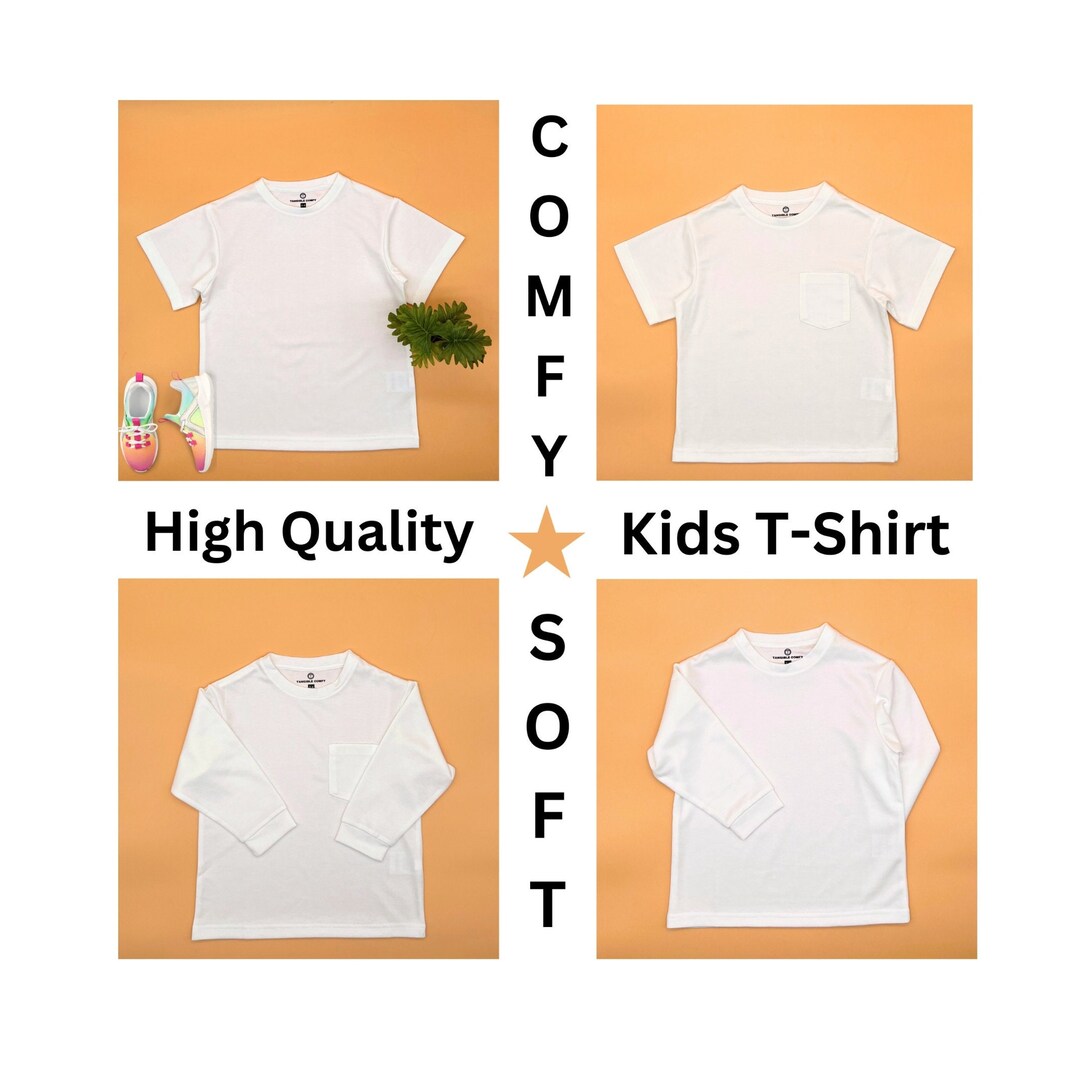 Toddler Blank Shirts, Youth Blank Tee, Kids Blank Tshirt, Short Sleeve