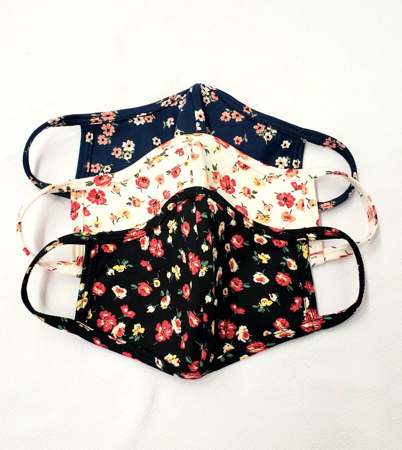 Ditsy Floral Soft Face mask Washable ReusableMade In USA Etsy
