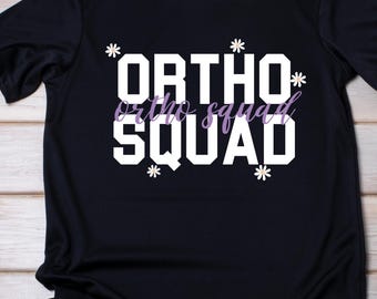 Ortho Squad, Ortho Nurse svg, png and PDF Daisy flowers instant download