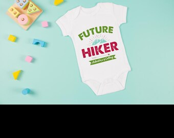 Future Hiker adventure baby onesie for future hikers instant download png, svg, file