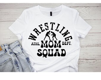Wrestling Mom Squad SVG PNG, Cut Files (Digital Download)