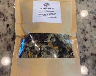 Organic Lung Herbal Tea, Mullein, Elderberry Blend