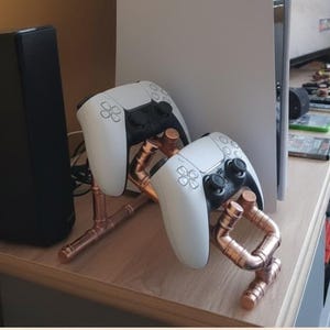copper pipe xbox playstation nintendo gamers Double stand /Double Docking station