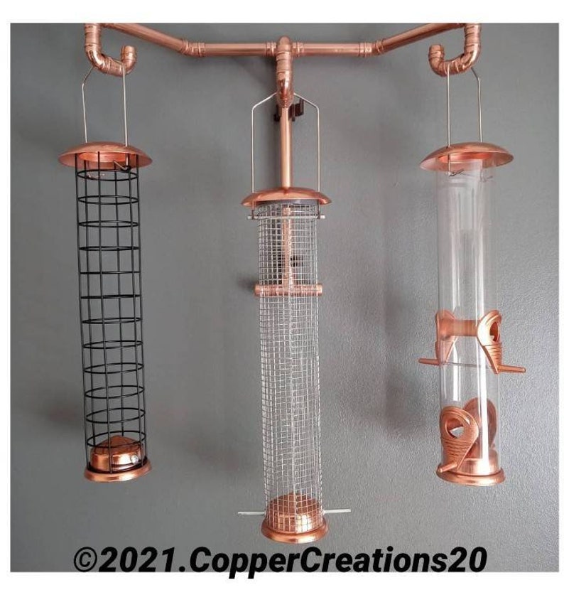 Handmade Copper Pipe Triple Bird Feeding Hook With or Without Etsy