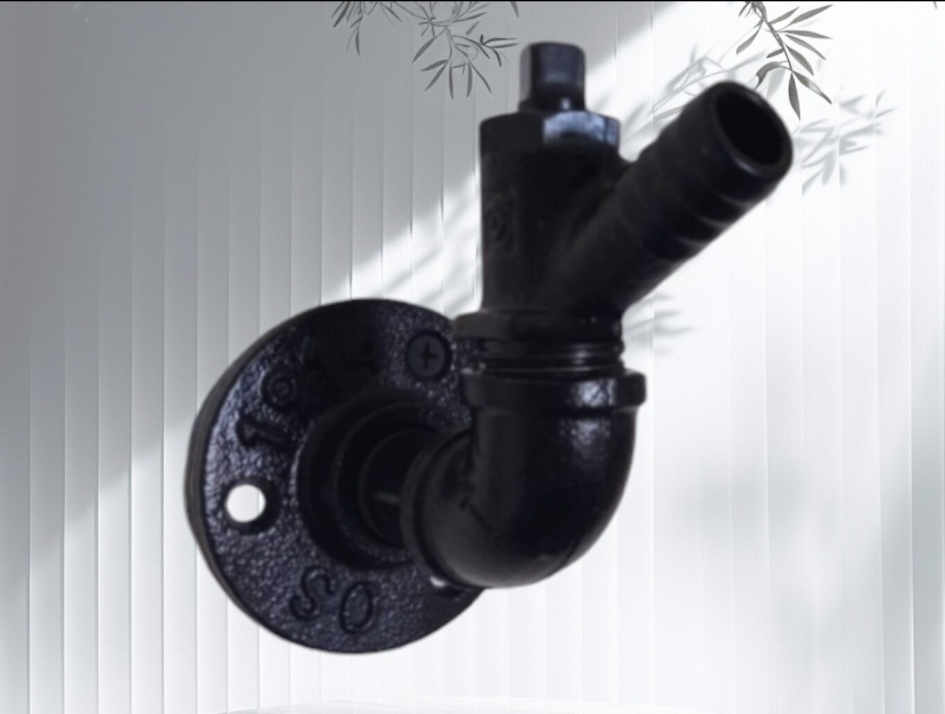 Industrial pipe coat hook. Robe hook. Towel hook . Door hook. Clothes hanger . man cave bathroom decor mounted on black iron flange
