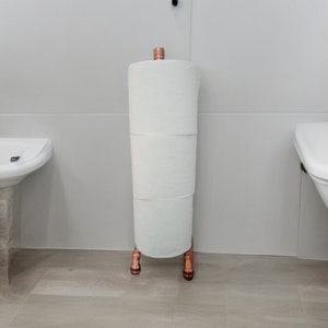 Freestanding toilet roll holder. Variety of sizes. Explore now