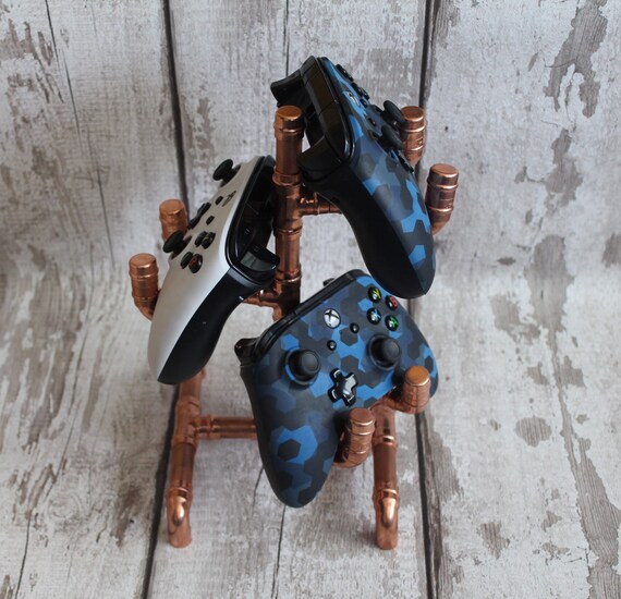 The Original Copper Pipe Triple Controller Holder Stand for Xbox