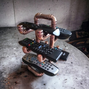 copper remote control holder /stand handmade various options available
