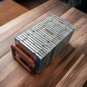 Handcrafted Copper Pipe CD/DVD Storage Holder - Various Sizes&quot;