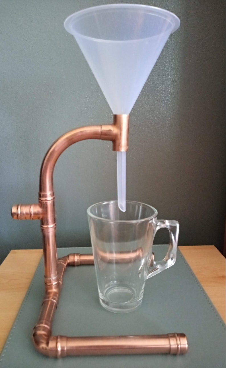 Handmade copper pour over coffee maker funnel Etsy