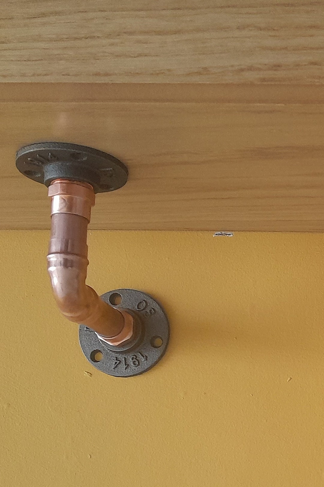 Copper Pipe Shelf Brackets Industrial/farmhouse Style Etsy