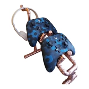 The Original Handmade copper pipe xbox/playstation/nintendo gamers gaming Double stand & single headset stand /Double Docking station. ©2021