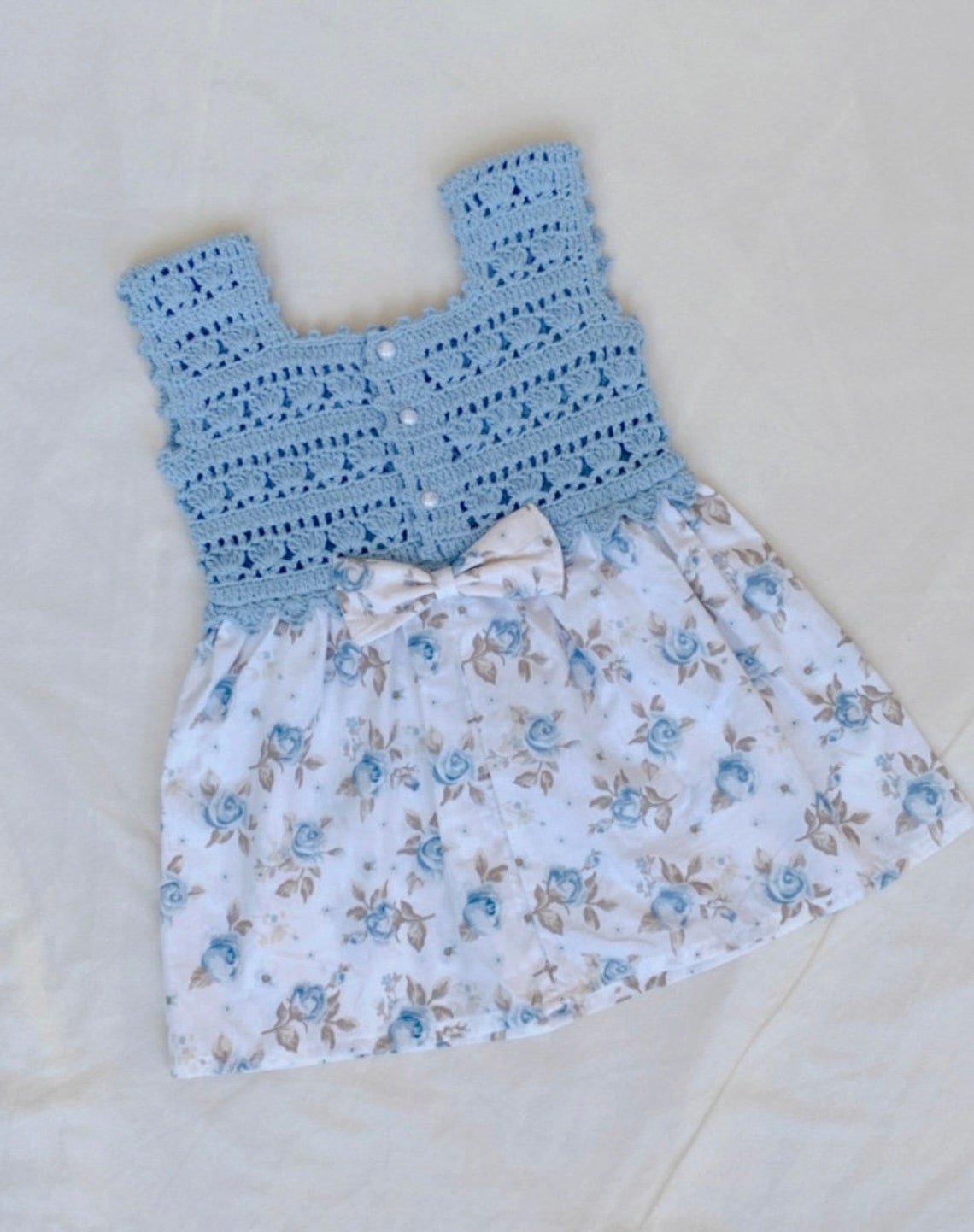 Baby Knit Fabric Dresshand Knitted Summer Baby Dressbaby Etsy