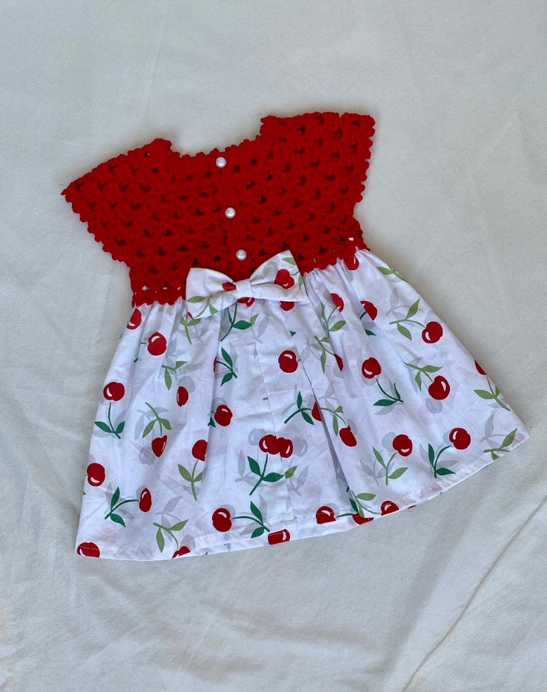 Baby Knit Fabric Dresshand Knitted Summer Baby Dressbaby Etsy